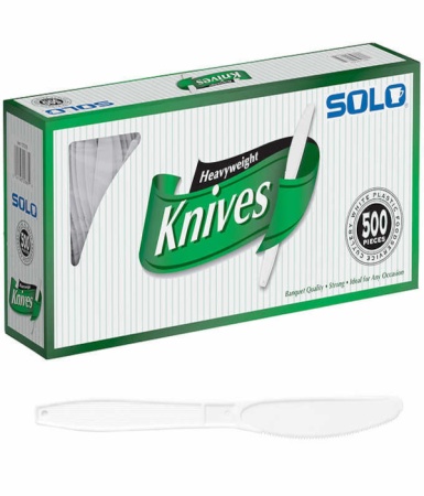 PLASTIC KNIVES (WHITE)