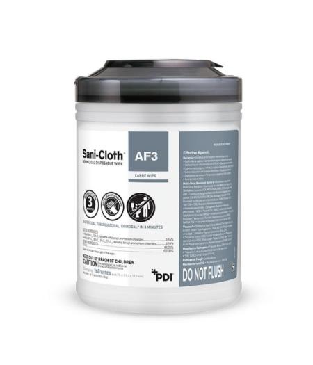 Sani-Cloth AF3 Germicidal Disposable Wipe Alcohol-free Large Canister PDI (160/canister)